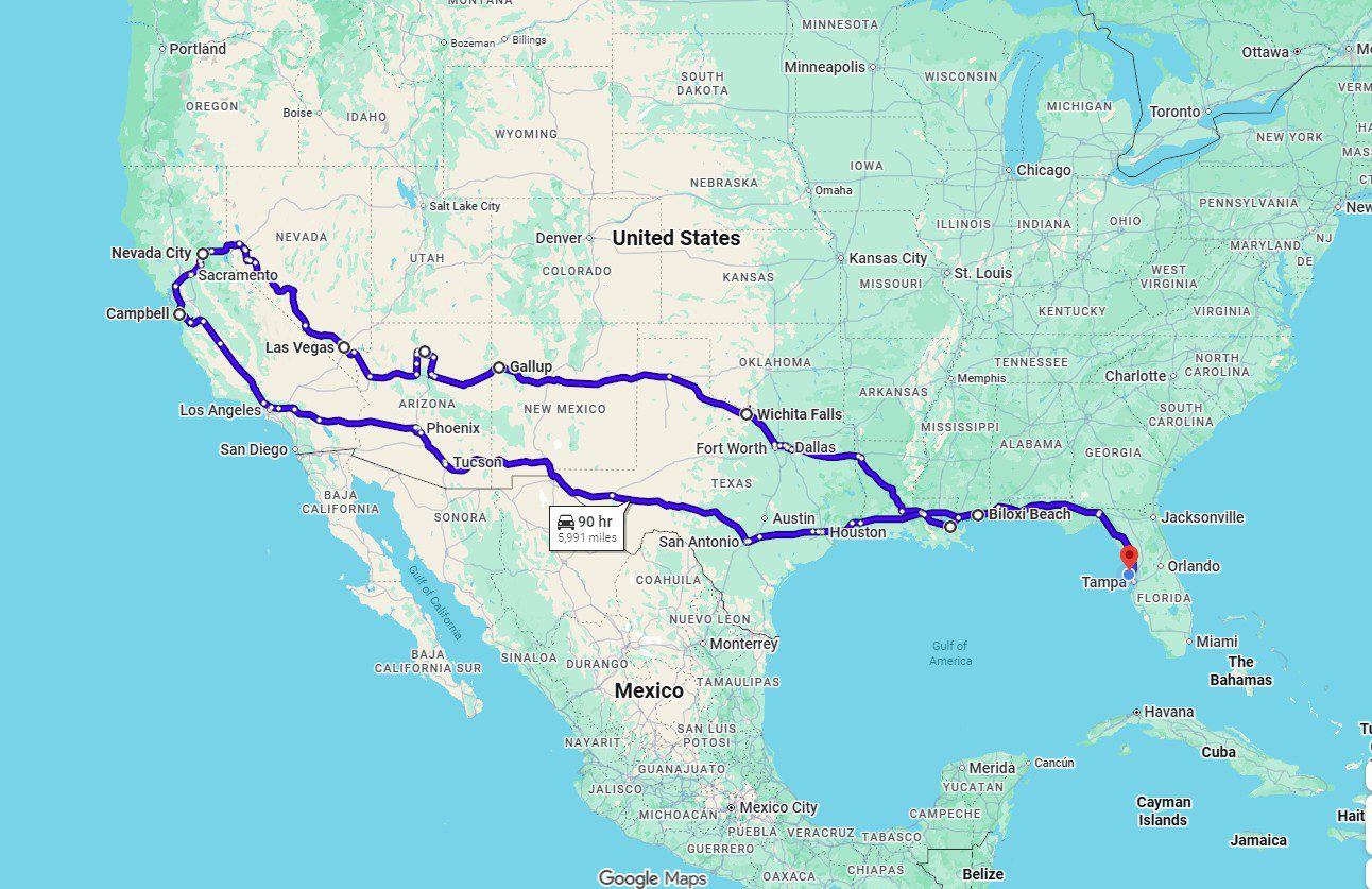 From Florida to California and Back: 6,169 Miles of Adventure in Our Jeep Gladiator